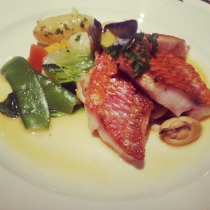 My main course of red mullet