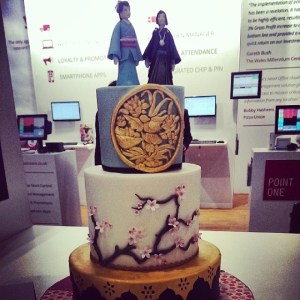 Another beautiful cake, I love the cherry blossom detail