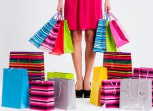 shopping bags, clothes shopping