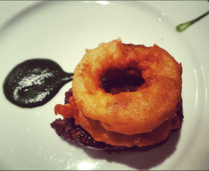 Steak Onion Ring Vespers Restaurant Apollo Hotel Basingstoke